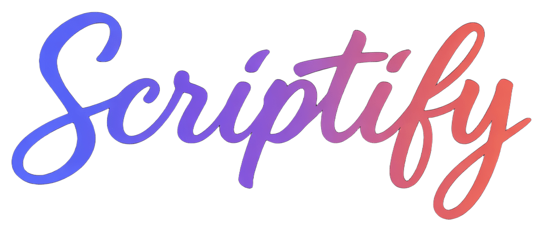 Logo Scriptify - Plataforma de Roteiros para Profissionais